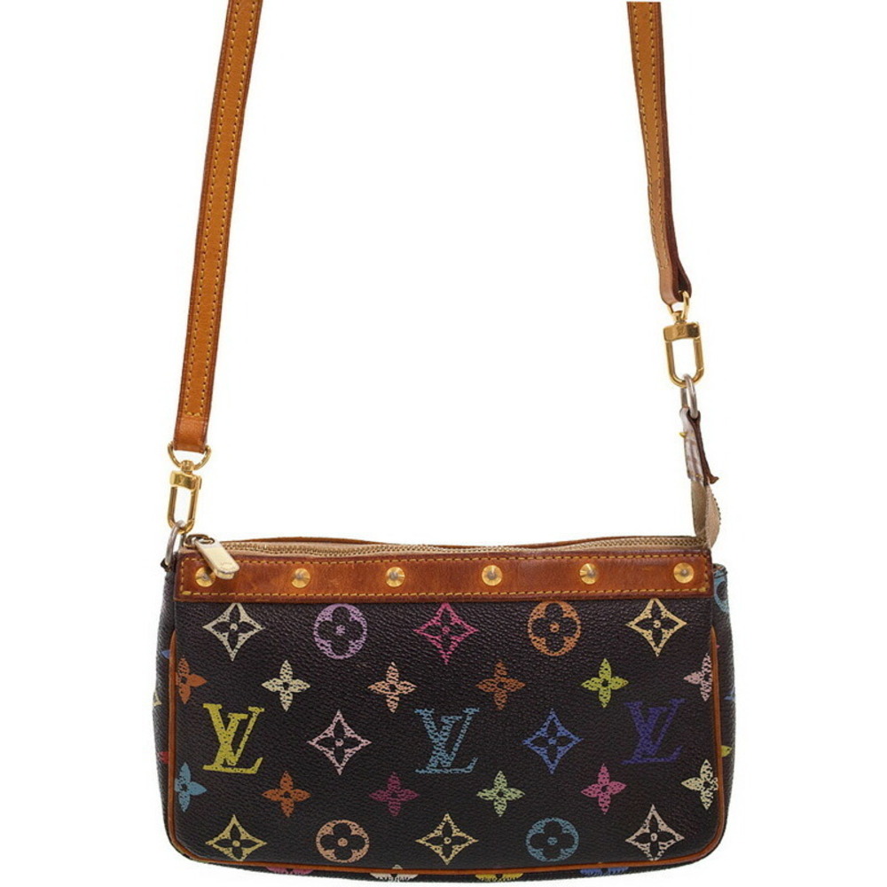 Louis Vuitton Monogram Multicolore Multicolor Pochette Accessoires strap